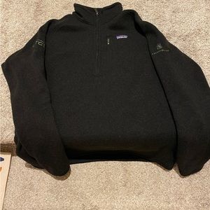 Patagonia Fleece 1/4 zip Black XL